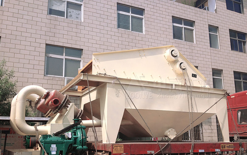 Сбор мелкого песка