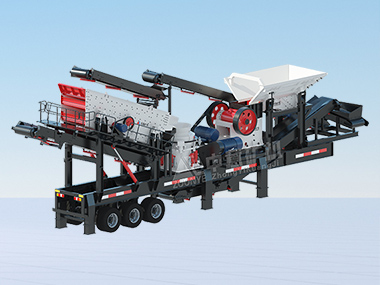 Передвижная ОУ + коническая дробильно - сортировочная машина