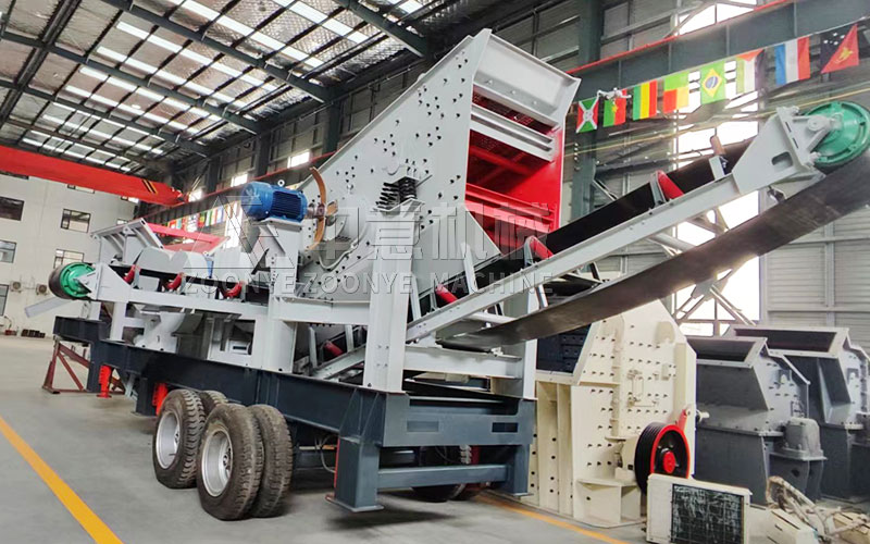 Мобильная дробилка шин